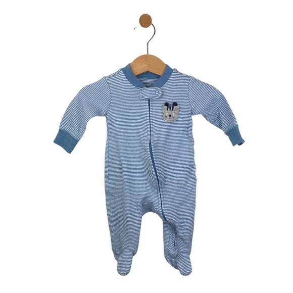 Carter's set of 3 Long Sleeve Bodysuit Red, Blue, White 3 Months - Picture 2 of 13